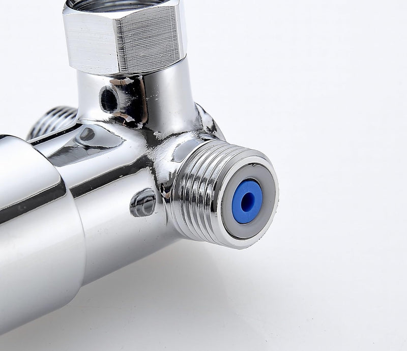 Hot & Cold Water Mixing Solid Brass Thermostatic Mixer Valve for Automatic Sensor Faucet (Pack of 2) 2 3/4" X 2 1/4" (Pack of 2)