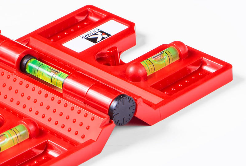 Kapro - 340 Postrite Post Level - Adjustable Folding Post Level - For Use on Posts and Pipes - Includes Strap and 3 Vials - Magnetic Postrite - Magnetic