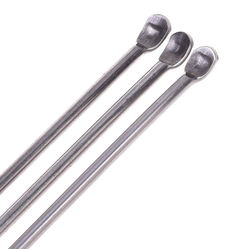 15Pcs Stainless Steel Lab Spatula Micro Scoop Reagent Laboratory Mixing Spatula 22cm Long Sampling Spoon