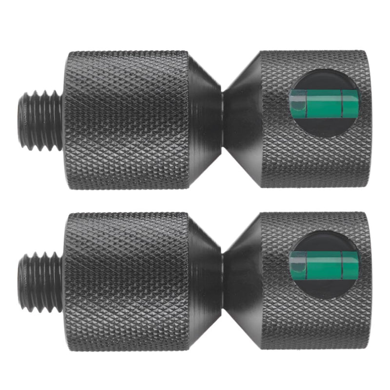 1-1/8" Two Hole Pins Built-in Level 6061 Aluminum 2 Hole Flange Alignment Pin with Anodized Oxide Black Finish 4Pcs 4