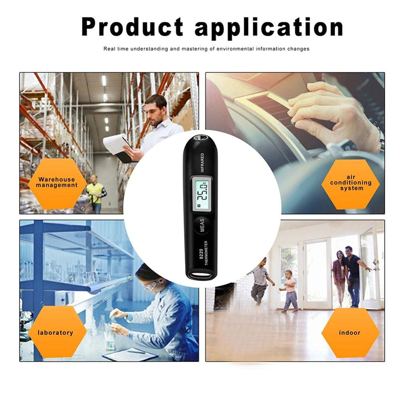 Digital Infrared Thermometer LCD Handheld Portable Temperature Pen for Industrial Use
