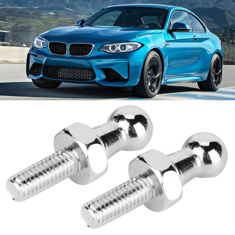 2Pcs Ball Stud Bolt, CNC Aluminium Alloy Ball Stud Bolt for Gas Struts Ball Ended Bonnet (M6) M6