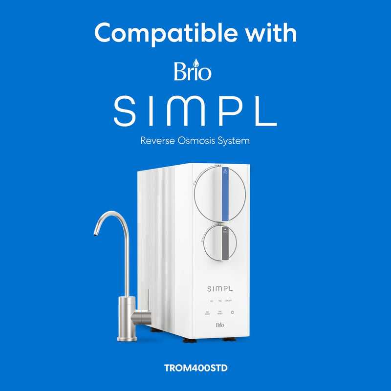 Brio RPFTROM400RO Reverse Osmosis RO Replacement Membrane Filter for Brio SIMPL TROM400STD Under Sink Water Filter System