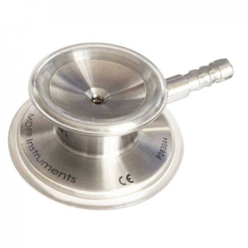 MDF Instruments, MD One Stainless Steel Stethoscope, Adult, Burgandy Tube, Silver Chestpieces-Headset, MDF77717