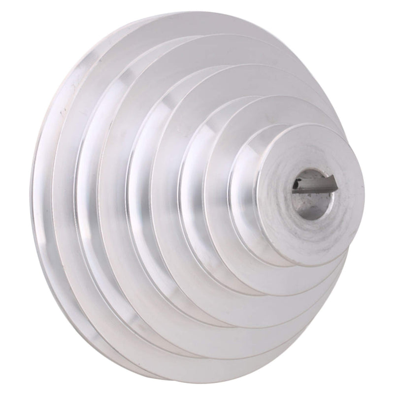 CNBTR 19mm Bore 54mm-150mm Outter Dia Aluminum 5 Slot A Type V-Shaped Pagoda Pulley 5 Step Pulley Belt 12.7mm Belt Width