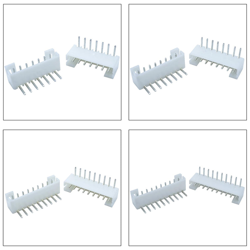 JST Connector Kit, PH2.0 DIP Header Jst 2mm Pitch IC Socket Plugs Adapter, JST-PH 2/3/4/5/6/7/8/9/10/12Pin DIP Header Side Type Right Angle Type Header (PH2.0-DIP-R/A) JST-2.0MM-PH-DIP-Right Angle Header
