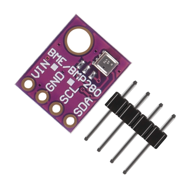 BME280 Digital 5V Temperature Humidity Sensor Atmospheric Barometric Pressure Board IIC I2C Breakout for Arduino (4pcs) 4pcs
