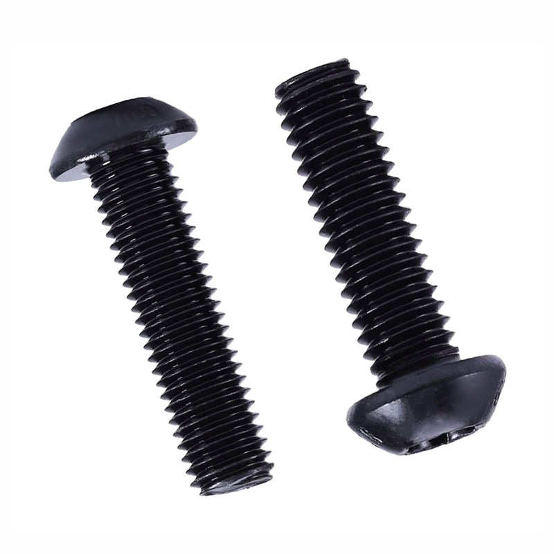 100Pcs Button Head Torx Drive Screws Bolts, Grade 10.9 Alloy Steel, M5 x 8/12/16/20/30 mm Star Drive Machine Screws Set with T25 Wrench, Black Oxide Finish, Fully Threaded Pitch : 0.8 mm Black-M5 Button Head Trox Screws