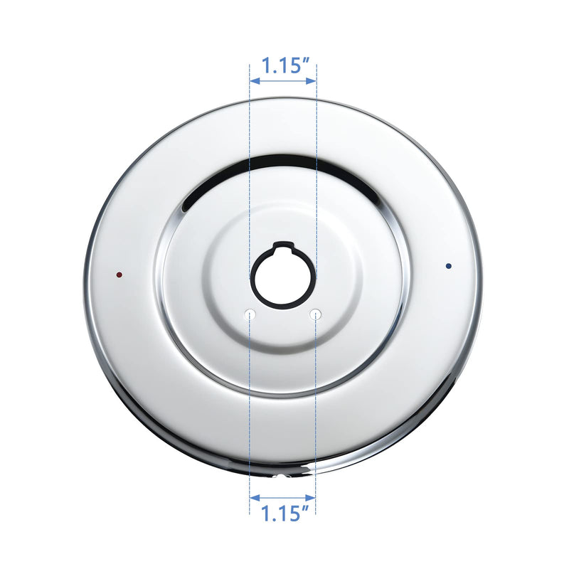 Chateau Collection Escutcheon Replacement for Moen 16090, for One-Handle Tub and Shower Faucets, Chrome