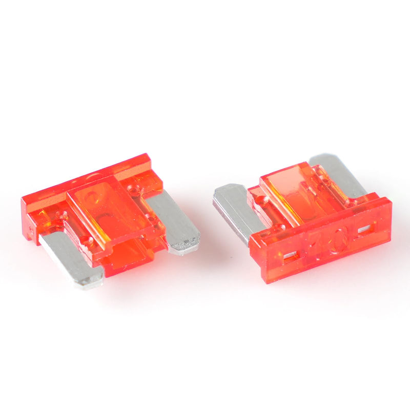 (25Pcs) 10 Amp Low Profile Mini Car Fuses, 10A Automotive Fuse, Blade Fuse for Car/RV/Truck/SUV/Motorcycle/Boat