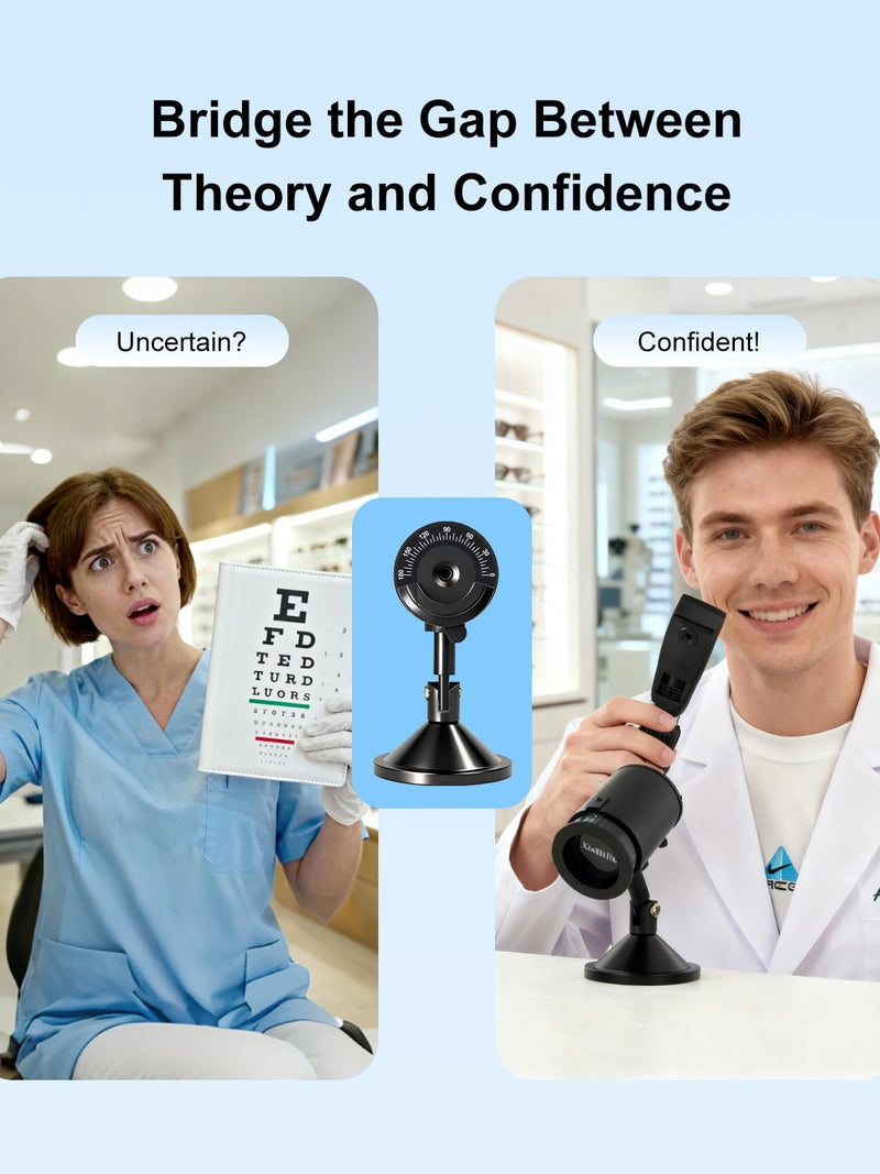 Eye Model Eye for Retinoscopy PracticeOptometry Teaching Tool Eye Tester Optical Imitative Retinoscopy Simulation for Optical Retinoscopy Range of The Diopter: -5.00D to +4.00D