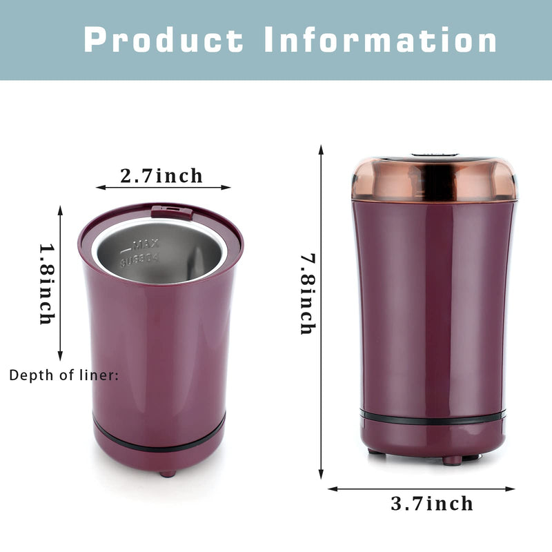 Multifunctional Electric Pill Crusher Grinder- Grind The Medicine and Vitamin of Different Sizes into Powder-Pill Grinder for Elderly, Children or Pets, Pill Cutters for Small or Large Pills (Purple) Purple