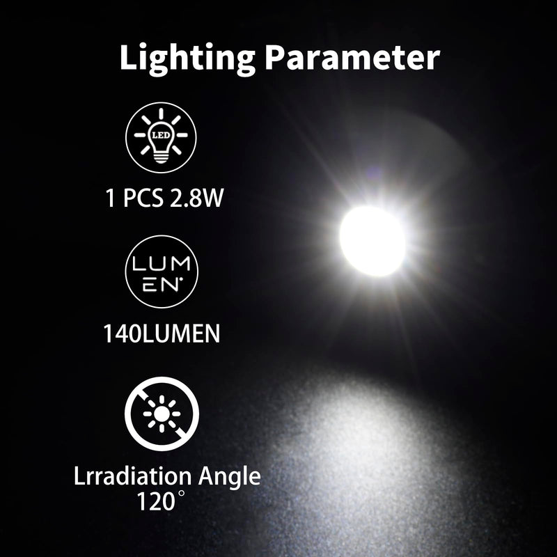 3W LED Marine Indoor and Outdoor Lighting-Integrated Aluminum Shell,Heat Dissipation,IP67 Waterproof,Anti Glare,Suitable for Boat/Yachts/Sailboats/RVs（Nature White）