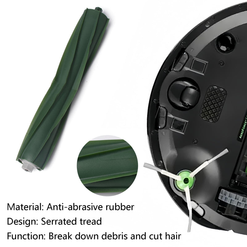 26 Replacement Parts for iRobot Roomba i7 i7+ i3 i3+ i4 i4+ i5 i5+ i6 i6+ i8 i8+ E5 E6 E7 Robot Vacuum Accessories, 2 Rubber Roller 8 Filters 8 Side Brushes 8 Vacuum Bags（NOT Fit the Combo J7+） 26 Replacement Parts
