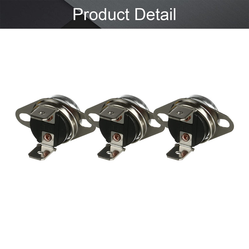 Fielect 5Pcs KSD301 Thermostat 70°C/158°F Normally Closed N.C Snap Disc Limit Control Switch Microwave Thermostat Thermal Switch 70c 5pcs