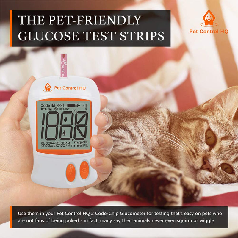 50 Test Strips for Pet Control HQ Blood Sugar Glucose Monitor System - Dog and Cat Glucose Monitoring - PawsPlanet Australia