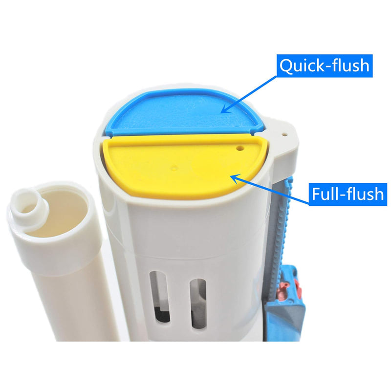 Toilet Flush Valves Assembly 2" Dual Flush Valve Replacement Kit for 2-Piece Toilets Compatible with Toto THU435 Caroma Flush Valve - Valve Height 11 inch for Tall Toilet Tanks