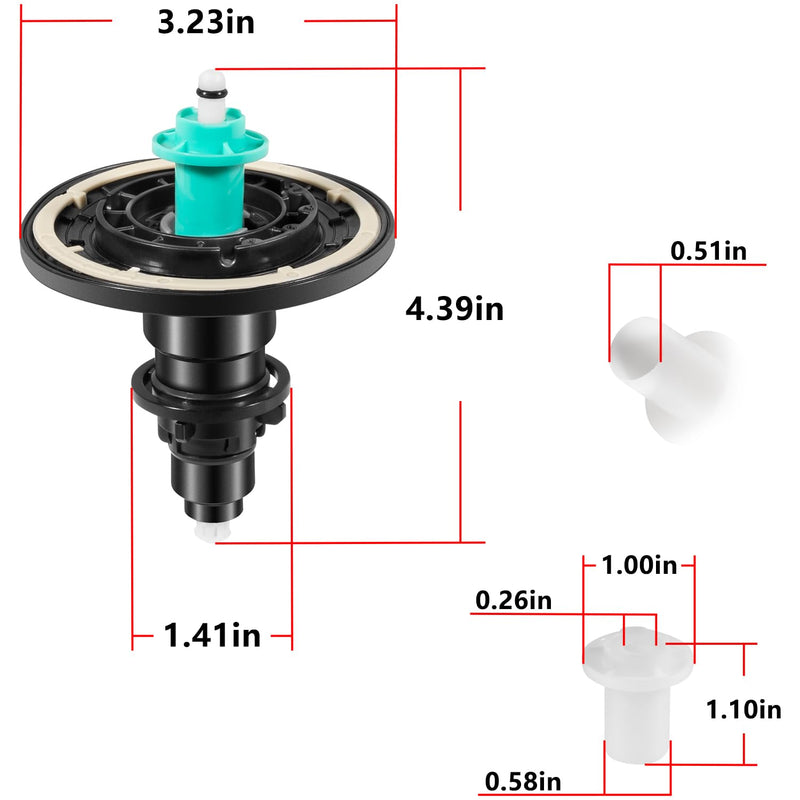 EBV-1020-A Dual Filter Urinal & Water Closet Electronic Diaphragm Assembly