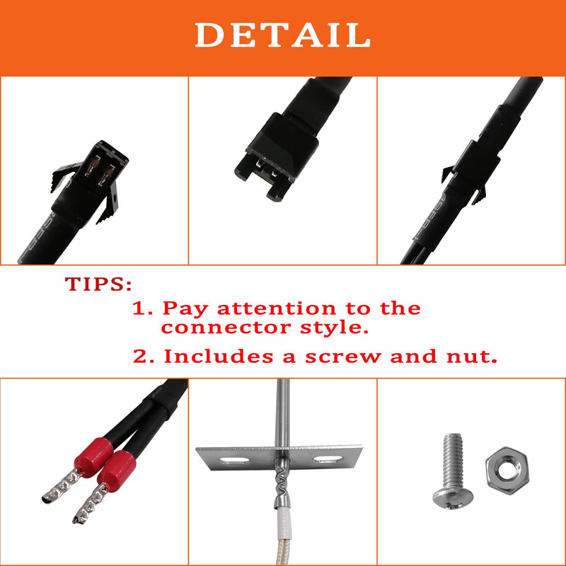 Replacement RTD Temperature Probe Sensor for Most Pit Boss 700& 820 Series Wood Pellet Smoker Grills, RTD High-Temperature Meat Barbecue Probe Sensor RTD Probe