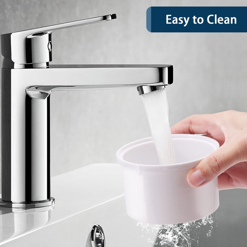 Annhua Dental Bur Holder Cleaner with Strainer, Round Soak Box for Burs Cleaning, Soaking - White