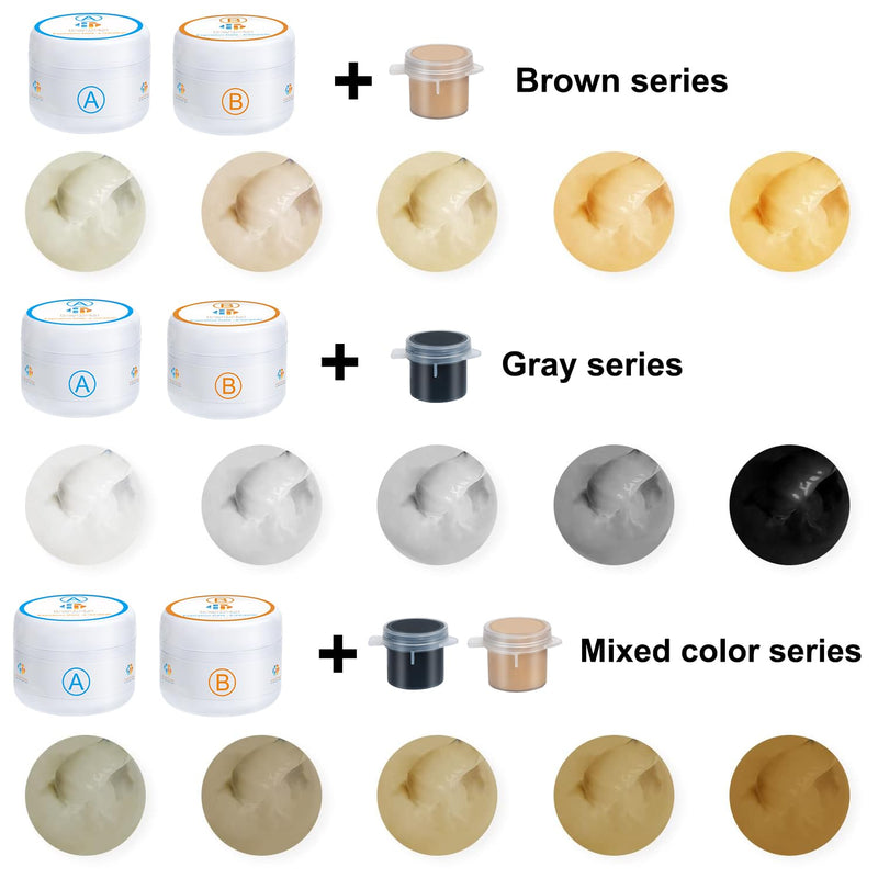 Tub, Tile and Shower Repair Kit (Color Match), 3.7oz Fiberglass Repair Kit, Porcelain Repair Kit White/Almond/Black/Bone/Bisque/Biscuit/Grey/Cream/Off White/Beige, Odorless Bathtub Paint