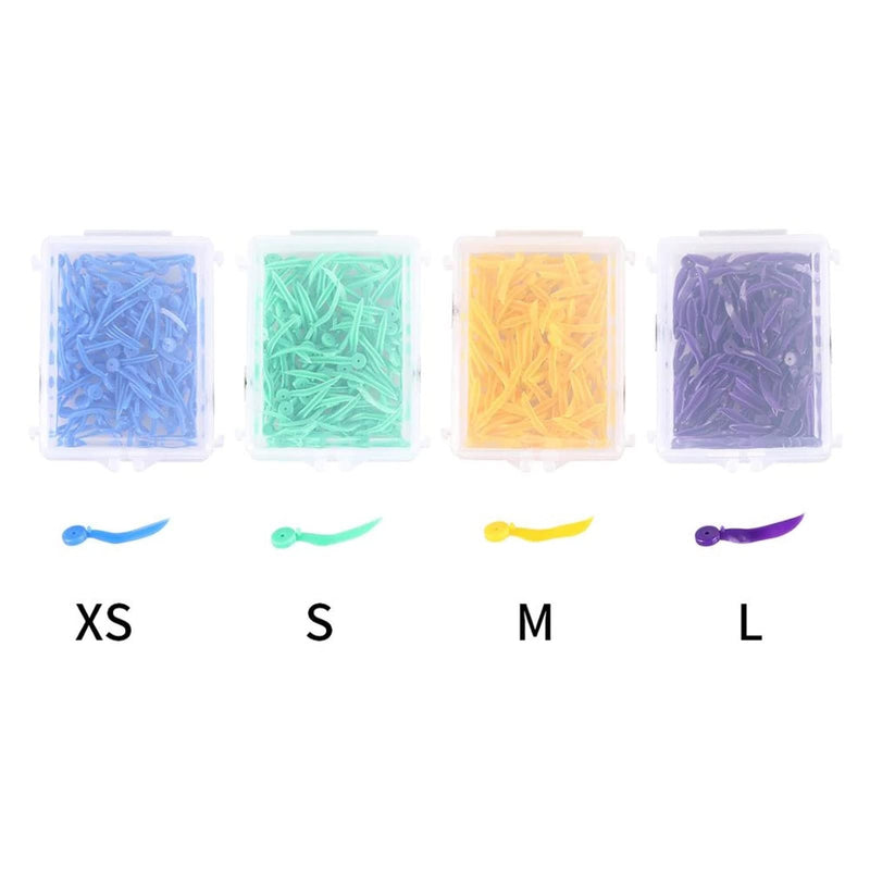 Windplus Dental Wedges, 400pcs Dental Plastic Wedge Disposable Fixing Wedge with Hole, Dental Sectional Matrix Wedges, Dental Add-on Wedges, Teeth Interproximal Wedges. (Green S) Green S