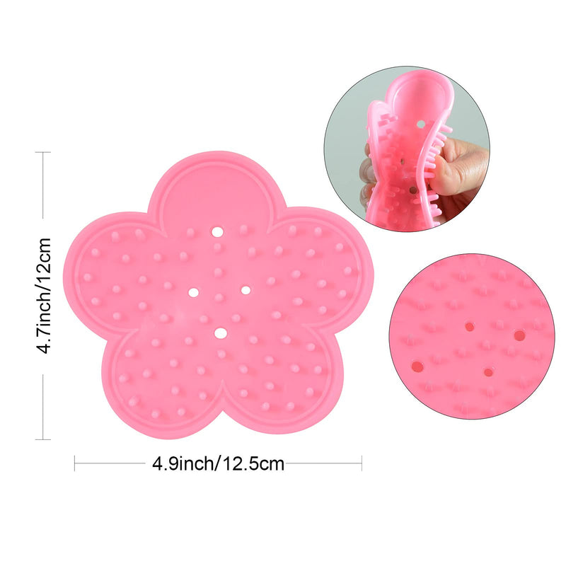 5PCS Rose Thorn Tools Rose Leaf Thorn Strippers with a Rose Pruning Shears and Garden Rose Gloves Pink1 Style-pink