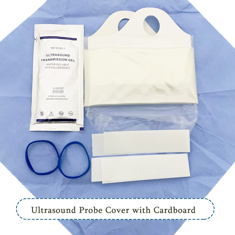 MEDISS Ultrasound Probe Cover, 5.5" x 48", Sterile Disposable Latex-Free, Individually Packaged (5 Covers)