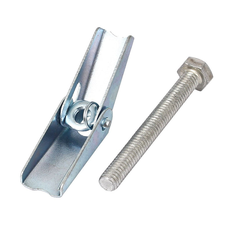 uxcell M6 Thread Spring Wing Toggle Hollow Plasterboard Wall Anchor Bolts 6 Pcs