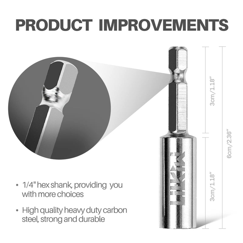 1/4-Inch Hex Shank Rotary Drill Saw(with 5PCS Blades),HSS Saw Disc Wheel Cutting Blades for Drills Rotary Tools 6PCS(1*Hex Shank+5*Blades)