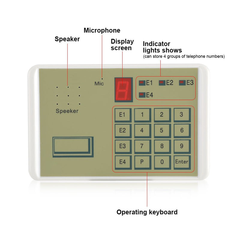 Dialer Alarm, Wired Telephone Voice Auto dialer Burglar Security House Alarm System