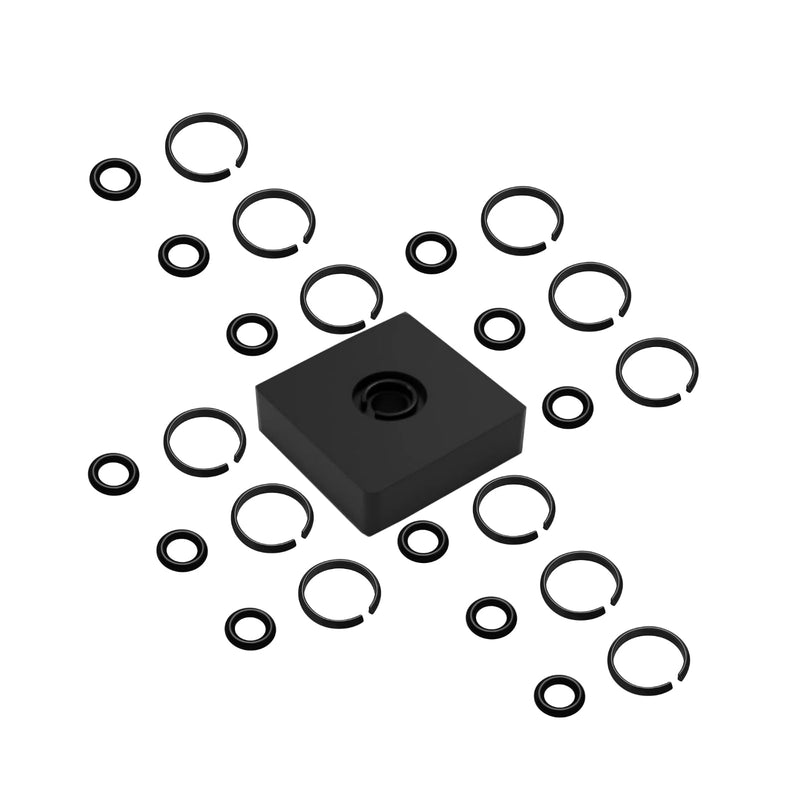 (12 Sets) 3/8" Impact Retaining Ring Clip Impact Friction Ring with O-Ring for Mmilwwaukiiii Electric/Pneumatic Type Impact Wrench, Retainer Ring Anvil Install Tool Included