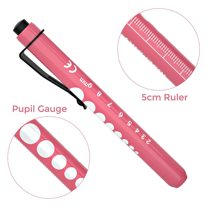 RISEMART Bandage Scissors and Pen Light for Nurse - Trauma Shears Medical Scissors 7.5" Surgical Scissors,Medical LED Penlights with Pupil Gauge for Nurse, Doctors, Nursing Students, EMT