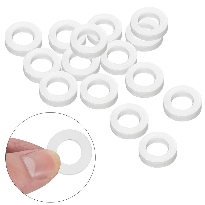 Nylon CO2 Regulator Washers for CGA-320 Keg Regulator Pack of 16 Replacement Washers, Homebrews (White)
