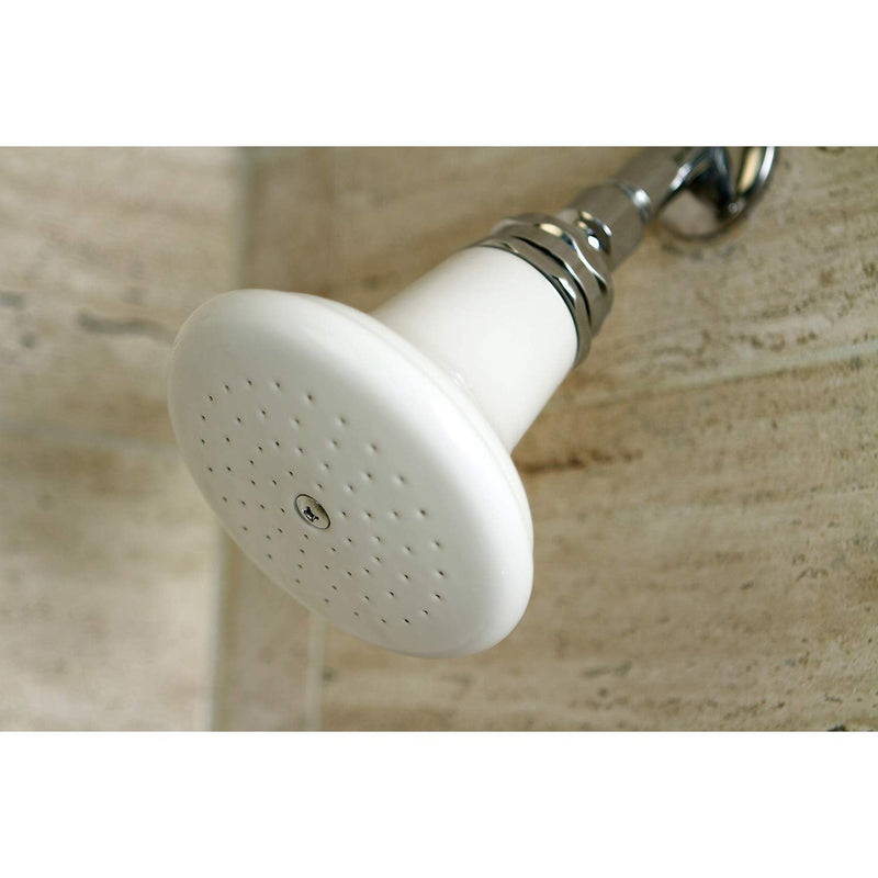 Kingston Brass P50C Designer Trimscape Victorian Ceramic Showerhead, Polished Chrome