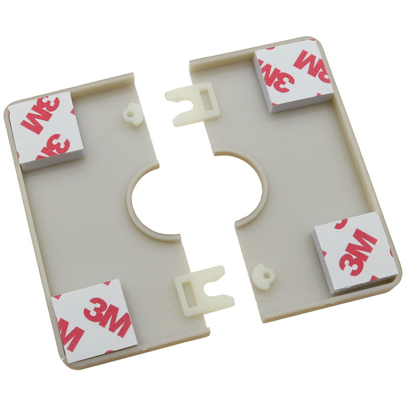 2PCS Wall Split Flange 0.87inch/22mm Square Shaped Escutcheon Plate Wall Hole Decorative Cover for Plumbing Wall Hole Trim (Black 0.87Inch/22mm) (Gold) Gold