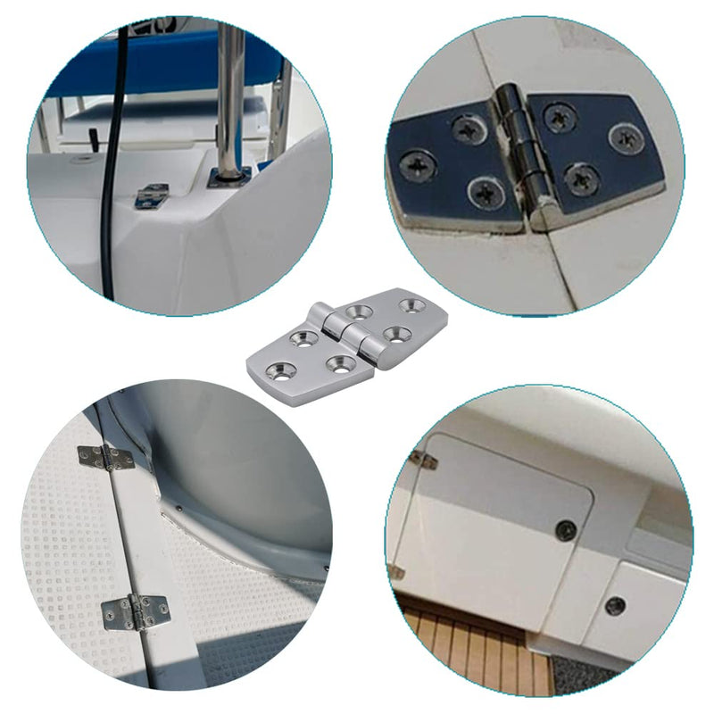 Marine Boat Hinges 316 Stainless Steel Door Hinge Heavy Duty Deck Cabinet Hinges of 4 Pcs (3x1.5 inch) 3x1.5 inch