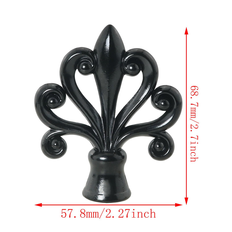2PCS Solid Lamp Finials Caps Tapped of Tops for Lamp Shade Holder Harp Lamp Finial Knob Lamp Accessories