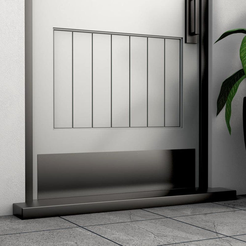 National Hardware N270-352 Kick Plate, 8" × 34", Matte Black 8" × 34"