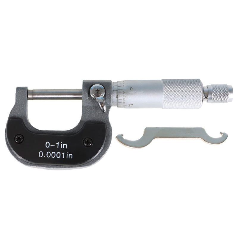 kimllier 0-1 Inch Accuracy Outside Diameter Micrometer Accuracy 0.0001 Inch Carbide with Ratchet Stop Thimble