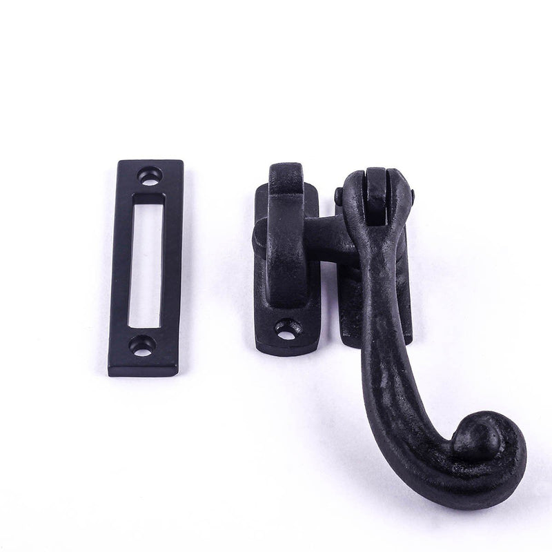 Renovators Supply Manufacturing Window Sash Lock 3.75 in. Wrought Iron Traditional Window Locks with Mounting Hardware (Pack of 4) Pack of 4