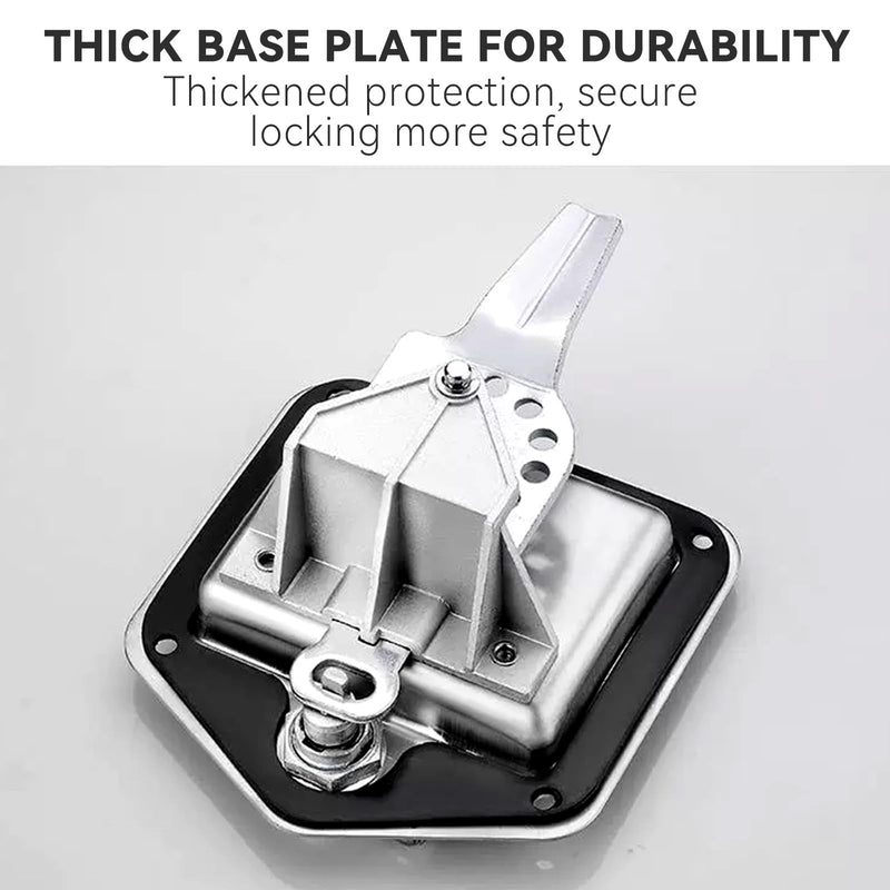 Tool Box Latch, Stainless Steel T-Handle Latches Tool Box Locks with Keys and Gasket Folding T-Handles Latch Heavy Duty Flush Mount Handle Latch for RV, Camper,Toolbox,Truck Trailer
