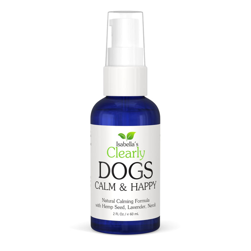 Natural CALM & HAPPY Oil for Dogs - Pet Safe Essential Oils with Lavender, Petitgrain and Neroli - Calming and Soothing for Stress, Anxiety, Hyperactivity | Natural Pet Product Made in USA