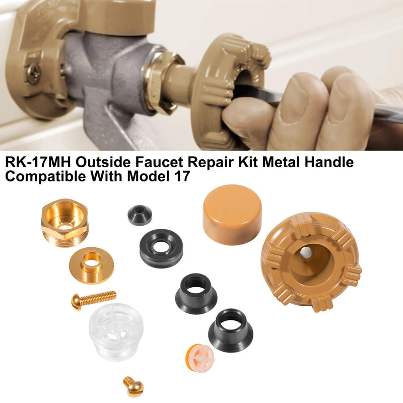 RK-17MH Repair Kit Metal Handle,Outside Faucet,Compatible with Woodford Model 17 RK-17MH