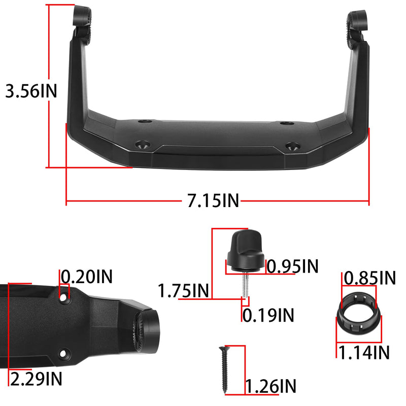 LAIKOU 740146-1 Gimbal Mount Kit Compatible with Humminbird Helix-7 Series Fish Finder All Models, Except Helix 7 G4N Models, Replacement for GM H7 - Adjustable Fishfinder Mounting Bracket