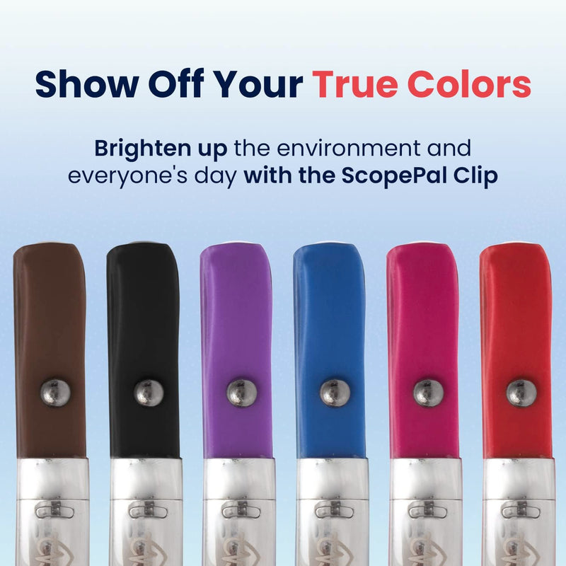 Clip for Stethoscopes, Stethoscope Clip for Doctors, Nurses, Medical Students, Stethoscope Accessory Compatible with 3M Littmann Classic III, Lightweight II S.E, and More, Rainbow