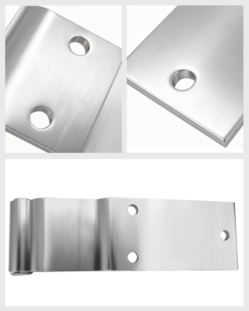 HS4502 S2623 Commercial Vehicle Three-Hole Door Hinge - 9.64x2.68x1.97in, Φ0.9, Heavy-Duty Steel, for Trucks & Buses - Durable & Precision-Made（2-piece Set） HS45 3-hole 2