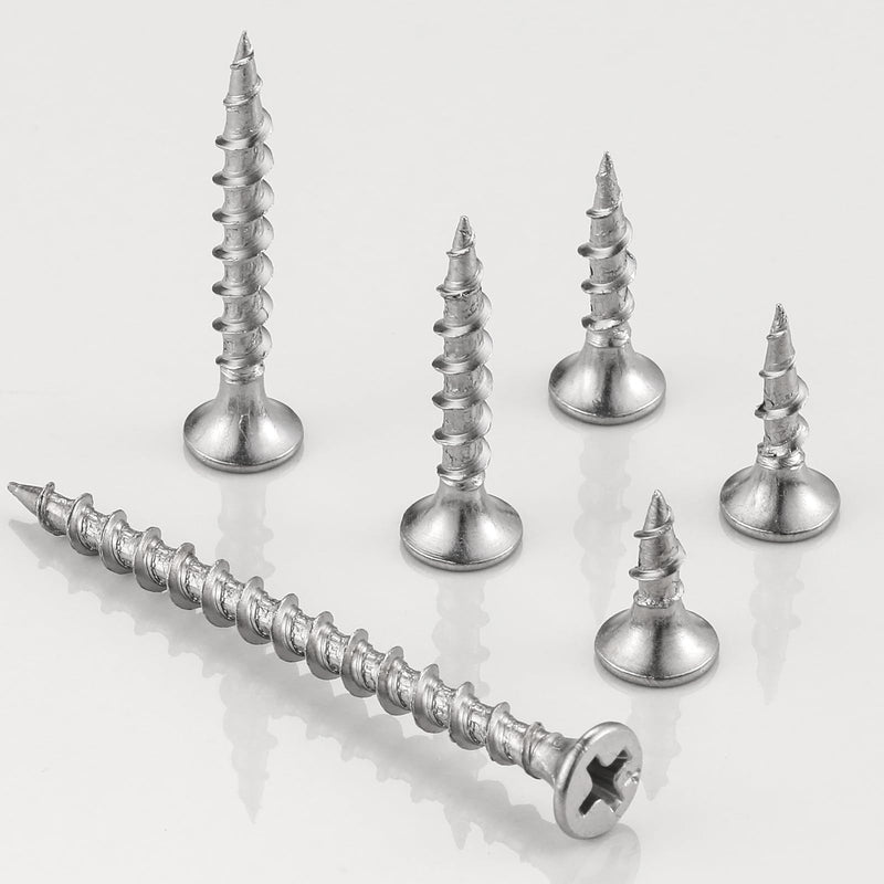 #6 410 Stainless Steel Fastener Drywall Screws Kit-Phillips with coarse Threaded tip, Suitable for Drywall Slate, Wood, etc. 1