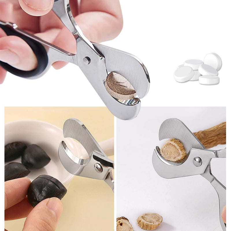 Pill Crusher with Pill Splitter,Baby Medicine Tablet Crusher Grinder, Grind Pills into Fine Powder,Mills for Feeding Tube, Pets & Kids