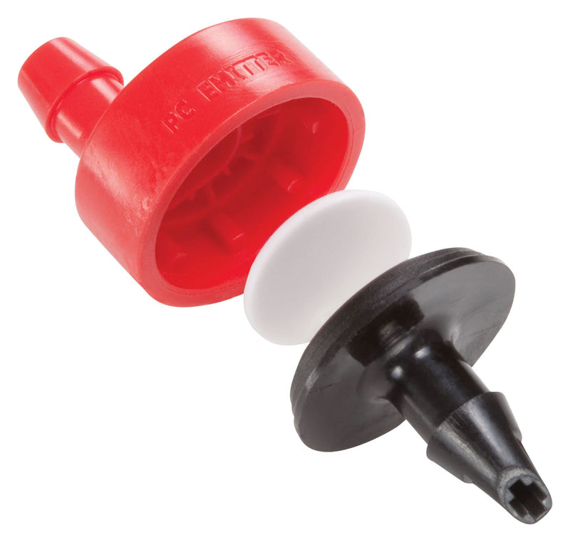 Rain Bird SW20-30PS Drip Irrigation Spot Watering Dripper/Emitter, 2 Gallon Per Hour, 30-Pack,Red/Black 2 GPH Barbed
